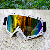 Lunettes de Moto en Gros Anti-Poussière Adultes, Lunettes de Motocross Tout-Terrain Course Surf Airsoft