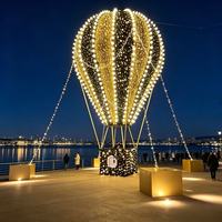 Guirlande lumineuse géante de Noël pour extérieur, en PVC imperméable, indice IP65, motif 3D, pour rues, parcs, décorations nocturnes
