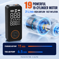 Nouvelle pompe à air numérique électrique 12V filaire et sans fil pour pneus de vélo/voiture, gonfleur de pneus de voiture portable avec lumière LED