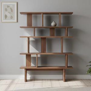 Alma - Mueble de Madera Maciza Moderno y Minimalista, Multifuncional, para Sala de Estar, Estante de Almacenamiento, Estilo Moderno, No Plegable - Product Image 1