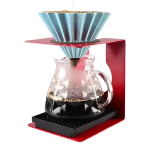 Tuangkan Kopi Drip Stand Desain Unik Logam V60 Pembuat Kopi Dripper Rak Filter Cangkir Pemegang Station