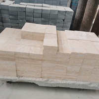 Nouvelles dalles de marbre naturel beige Jura, finition polie, surface rugueuse martelée pour le pavage