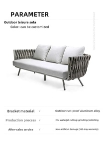Meilleures ventes : Ensemble <span class=keywords><strong>de</strong></span> canapés <span class=keywords><strong>de</strong></span> conversation en rotin <span class=keywords><strong>tressé</strong></span> moderne pour mobilier <span class=keywords><strong>de</strong></span> patio, idéal pour les zones <span class=keywords><strong>de</strong></span> détente extérieures des complexes hôteliers - Product Image 5