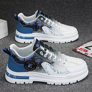Zapatos de Hombre de Diseño Nuevo 2026, Venta al Por Mayor, Suela Blanda, Casuales, Transpirables, Deportivos, Parte Superior de Cuero Dividido, Cierre con Cordones, Cómodos - Product Image 1