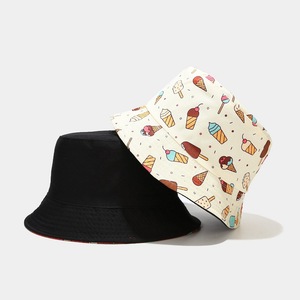 WoZhen-Sombrero de cubo de estilo coreano, Gorra con estampado de helado, nuevo diseño, 2023 - Product Image 4