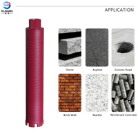 Foret diamanté industriel durable pour béton humide et sec, pour béton armé et maçonnerie, filetage M22 1-1/4UNC, 18-400mm