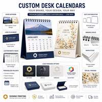 Calendrier de bureau personnalisé 2027, agenda mensuel à spirale, impression de logo OEM, cadeau d'entreprise, produit promotionnel de vente au détail, fabricant ODM