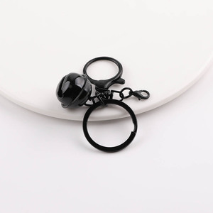 Mini campana metálica para llavero, colgante para manualidades, adorno para bolsos y muñecas, accesorio de forma redonda con acabado chapado. - Product Image 1