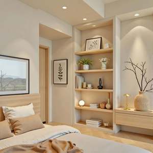 Muebles de Madera Minimalistas Personalizados para Oficina en Casa, Muebles para TV, Estanterías, Armarios para Sala de Estar, Hotel, Apartamento, Villa - Product Image 3