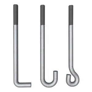 Zinc Plated Black oxside Hot dip galvanized Steel welding J L Type foundation Anchor Bolt for Wet Concrete