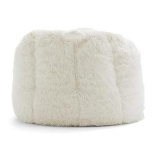 Indoor Faux Fur Back Support Pumpkin <strong>Armchair</strong> Winter Warm Bean Bag Sofa <strong>Cover</strong> - Product Image 2