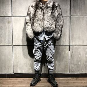 Giacca da <span class=keywords><strong>Uomo</strong></span> in Pelliccia di Volpe di Alta Qualità <span class=keywords><strong>Cappotto</strong></span> Invernale Caldo in Vera Pelliccia di Volpe Naturale - Product Image 5