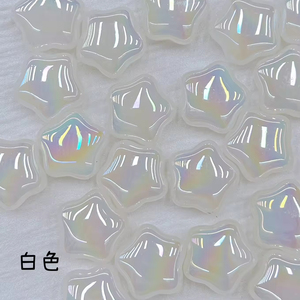 Заводская прекрасная звезда сердце бабочка AB жемчуг цвет акриловые разделители свободные бусины для изготовления ювелирных изделий DIY ожерелье ручка - Product Image 6