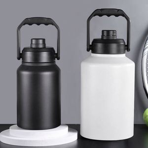 128oz One Gallon Water <b>Bottle</b> Vacuum Insulated Stainless Steel Double Wall Mug <b>with</b> <b>Straw</b> Spout - Product Image 6
