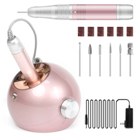 Perceuse à ongles de manucure de haute qualité à faible bruit de bureau 35000 tr/min E-file Perceuse à ongles rechargeable pour la maison et le salon