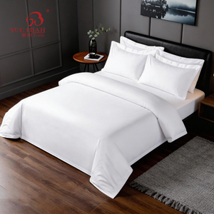 Set di Biancheria da Letto per <span class=keywords><strong>Hotel</strong></span> in Cotone 100% Personalizzato, Produzione Cinese all'Ingrosso - Product Image 1