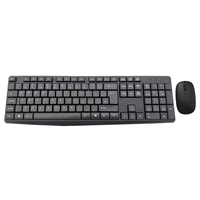Ensemble clavier et souris sans fil 2,4 G, 104 touches, étanche, silencieux, ergonomique, pour jeux, avec souris 1200 DPI