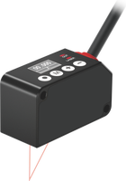 Capteur de déplacement laser miniature CMOS haute précision avec écran OLED intégré, protection IP67, boîtier en aluminium moulé pour