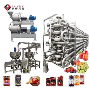 Máquina comercial de procesamiento de pasta de Jam, solución de giro clave, para manzana, pera, Berry, fruta de la Pasión, fabricante de línea de producción