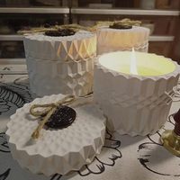 Bougie parfumée de diffuseur de gypse Alpha de haute résistance avec logo personnalisé bougie parfumée de gypse sans fumée pot de bougie en gros