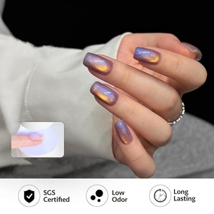 Glitter Cat Eye <b>Gel</b> <b>Nail</b> Polish Kit 6 Colors Colorful Holographic <b>Nail</b> Polish <b>Set</b> UV Cure <b>Gel</b> for DIY Manicure at Home - Product Image 4