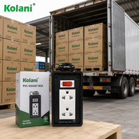 Enchufe de Superficie Industrial Kolani IP44 Resistente a la Intemperie con Interruptor, Toma de Corriente Universal de 3 Pines, PVC Ignífugo para Exteriores y Talleres