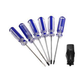 Tournevis Torx T8 T9 T10 T15 à pointe magnétique, sécurité étoile, manche en plastique transparent - Product Image 1