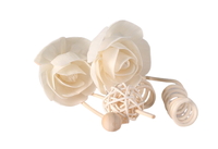 Ensemble de bâtonnets diffuseurs en bois de Sola faits à la main - Bâtonnets aromatiques en rotin naturel, décoration florale pour la maison, cadeau parfumé personnalisé