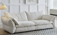 Ensemble de canapés Chesterfield écologiques modernes Green Nature, tissu, structure en bois massif, garnissage en duvet, salon, garantie 10 ans