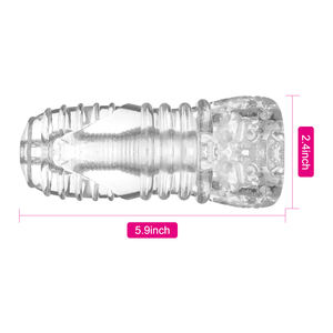 Männlicher Mastur bator Sex Adult Toys Tasche Pussy Stroker Handjob Eichel Trainings werkzeug Penis Trainer Massage gerät Open-Ended Sleeve Toy - Product Image 3