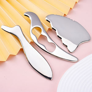 304 stainless steel gua sha with logo high quality <b>roller</b> steel guasha - Product Image 3