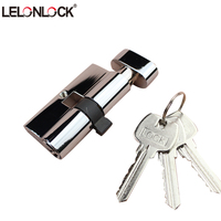 Cilindro de cerradura de puerta mecánica de alta seguridad, cerradura de mortaja abierta única de 70mm, cilindro de núcleo de latón con llave de ordenador o llaves maestras