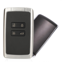 Clé de voiture intelligente de remplacement pour Renault Megane 4, télécommande d'alarme de voiture, clé intelligente 434 MHz, puce Hitag AES 4A, clé de voiture sans clé (Keyless Go/Entrée)