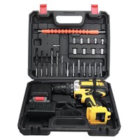 Perceuse sans fil 36/48v Perceuse électrique à percussion Perceuse électrique rechargeable puissante au lithium