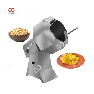 Automatic Octagon Potato Chips Popcorn Flavoring Mixer Cashew Peanut Crisp Snack Nuts Seasoning Machine