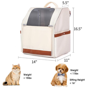 Pet Cat Carrier <b>Backpack</b> with Breathable Mesh for <b>Small</b> Large Cats Outdoor Travel Hiking Double Shoulder Cat Carriers <b>Backpack</b> - Product Image 2