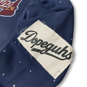 Sudadera con capucha informal de gran tamaño con cremallera, estilo retro deportivo, con parche tejido y detalles de diamantes de imitación en degradado, lavado vintage, ODM OEM - Product Image 6