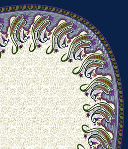 Textile imprimé élégant de conception de parapluie idéal pour des dames robes de mode tuniques et hauts faits avec le tissu de coton de haute qualité - Product Image 1