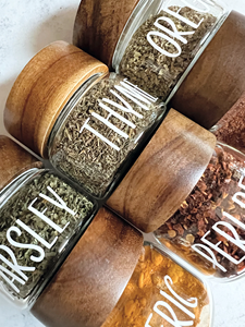 Nắp Gỗ Óc Chó/Keo Tùy Chỉnh Lọ Thủy Tinh Borosilicate Trong Suốt Miệng Rộng Có Nắp Chống Trẻ Em - Product Image 3