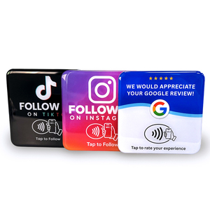 Autocollants NFC en époxy pour TikTok, Instagram, Google, cartes de commentaires Google avec support adhésif - Product Image 6