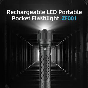 ZOOMFIRE Alliage d'aluminium IP65 Étanche De Poche LED Lampe De Poche Vélo <span class=keywords><strong>Camping</strong></span> Tactique Type-C USB De Charge ZF001 - Product Image 2