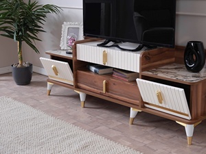 Alaska Meuble TV Finition lisse Support de salon Prix d'usine de haute qualité Offres Spéciales Nouvelle arrivée - Product Image 2