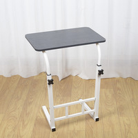 Escritorio de Computadora Móvil y Ajustable de Madera para Junto a la Cama con Nivel de Almacenamiento, en Oferta