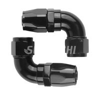 Raccord universel SUMEICHI AN4 AN6 AN8 AN10 AN12 AN16 droit ou coudé à 45/90/180 degrés pour tuyau de carburant