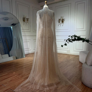 Vestido <span class=keywords><strong>de</strong></span> Noche Serene Hill LA72189A, <span class=keywords><strong>Vestidos</strong></span> <span class=keywords><strong>de</strong></span> Lujo con Cuentas <span class=keywords><strong>de</strong></span> Perlas Color Nude y Cola <span class=keywords><strong>de</strong></span> Tul para Mujer, Ocasiones Formales 2026 - Product Image 5