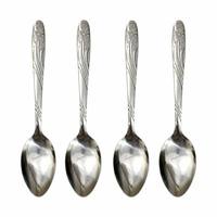 Ensemble de couverts en acier inoxydable durable avec logo personnalisé, 7 pièces, couteau, fourchette, cuillère, léger, résistant à la rouille, OEM ODM pour les fêtes
