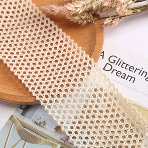 Nouvelle maille transparente creuse 6cm de large fil de coton tissé couleur unie bricolage sous-vêtements décoratifs <span class=keywords><strong>dentelle</strong></span> - Product Image 6