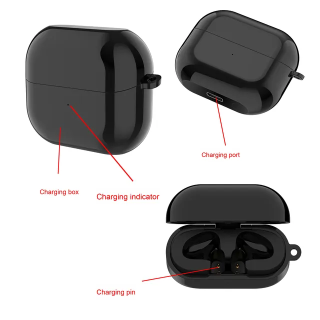 Buds3 Pro Charging Case R630/R530 Plastic Compatible Earbuds Charging Box for Samsung