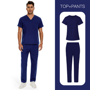Ensemble <span class=keywords><strong>de</strong></span> blouses unisexe grande taille, taille européenne, en polyester et élasthanne, tissu dobby, uniforme pour hôpital, salon <span class=keywords><strong>de</strong></span> beauté, <span class=keywords><strong>soignant</strong></span> - Product Image 4