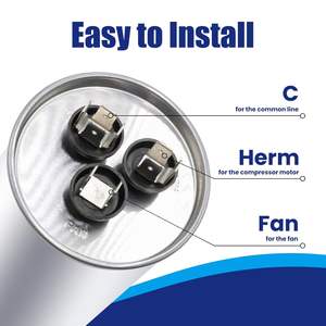 <span class=keywords><strong>Condensateur</strong></span> <span class=keywords><strong>25</strong></span>+5 <span class=keywords><strong>UF</strong></span> <span class=keywords><strong>25</strong></span>/5 MFD ±5% 370V/440VAC <span class=keywords><strong>Condensateur</strong></span> de démarrage double <span class=keywords><strong>CBB65</strong></span> Fonctionne pour le démarrage du moteur de climatiseur ou de pompe à chaleur - Product Image 3